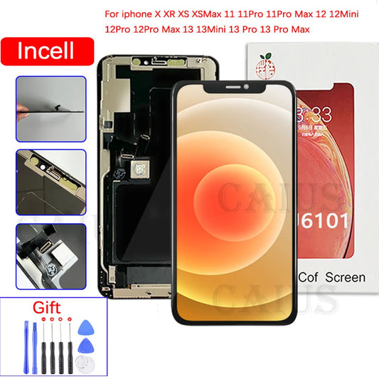 AAA+++RJ Incell Screen for IPhone XR XS Max 11 Pro 12 13 14 Display Replacement Assembly Digitizer Touch Pantalla Perfect Repair Professional Repair Tools