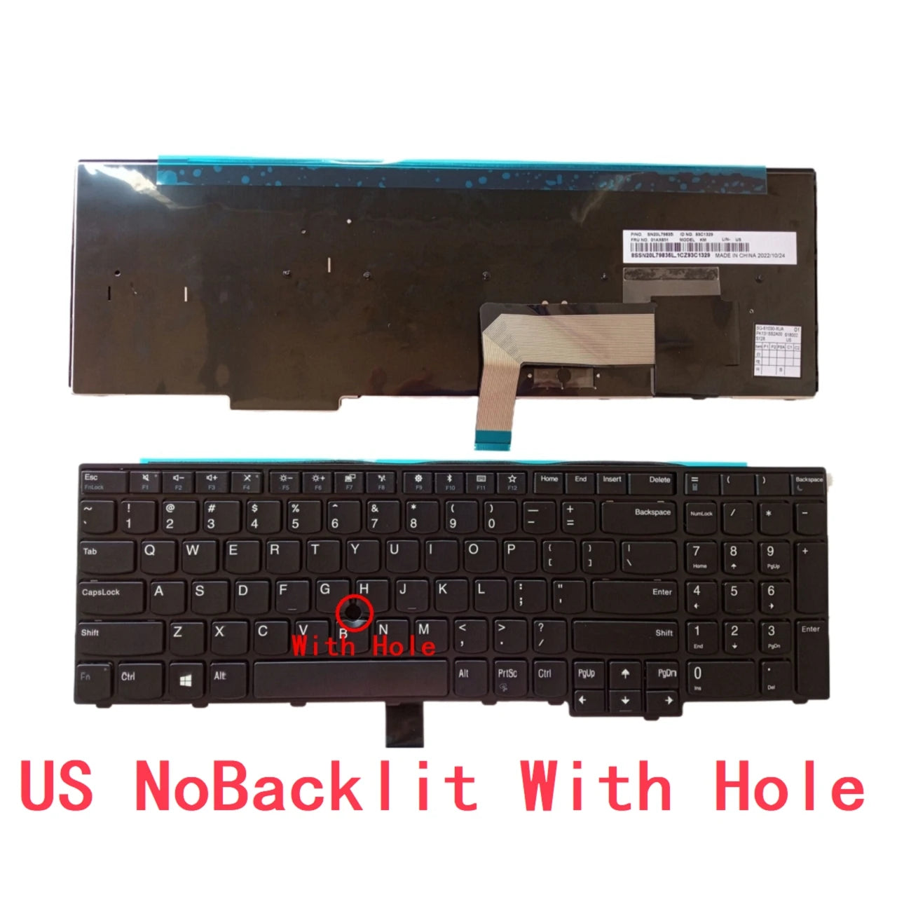 New US Spanish Laptop Keyboard For Lenovo Thinkpad L540 L560 L570 P50S T560 W540 T540P W541 T550 W550S 6 screws Lenovo laptop repair parts