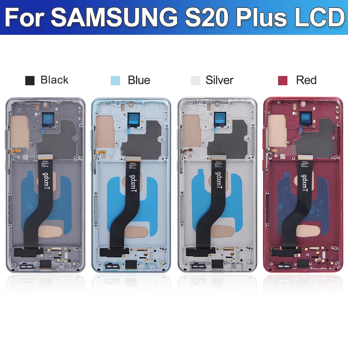 S20 Plus For Samsung Tested S20+ G985 G985F G985F/DS Display LCD Touch Screen Digitizer Assembly Replacement With Frame Samsung phone repair parts