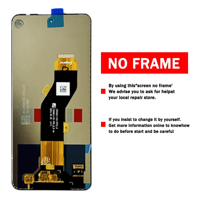 6.6"Screen For ZTE Blade V60 Design Z2350 LCD Display Touch Screen Digitizer Panel Assembly For ZTE V60 Design Display Frame ZTE phone repair parts