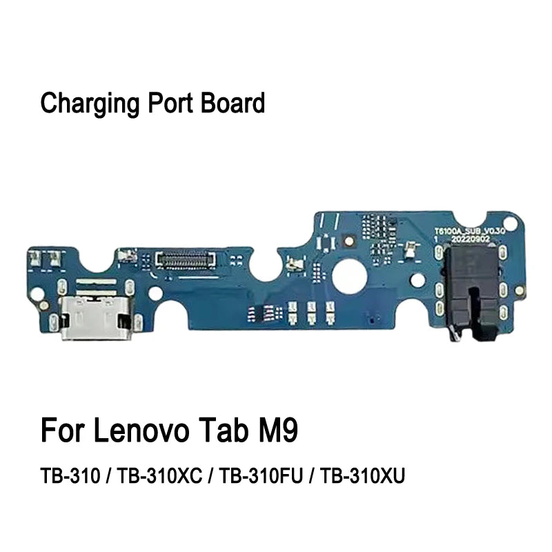 USB Charging Port Connector Plug Jack Charge Dock Board Flex Cable For Lenovo Tab M9 TB-310 TB-310XC TB-310FU TB-310XU Repair Replacement Part Lenovo Tablet repair parts