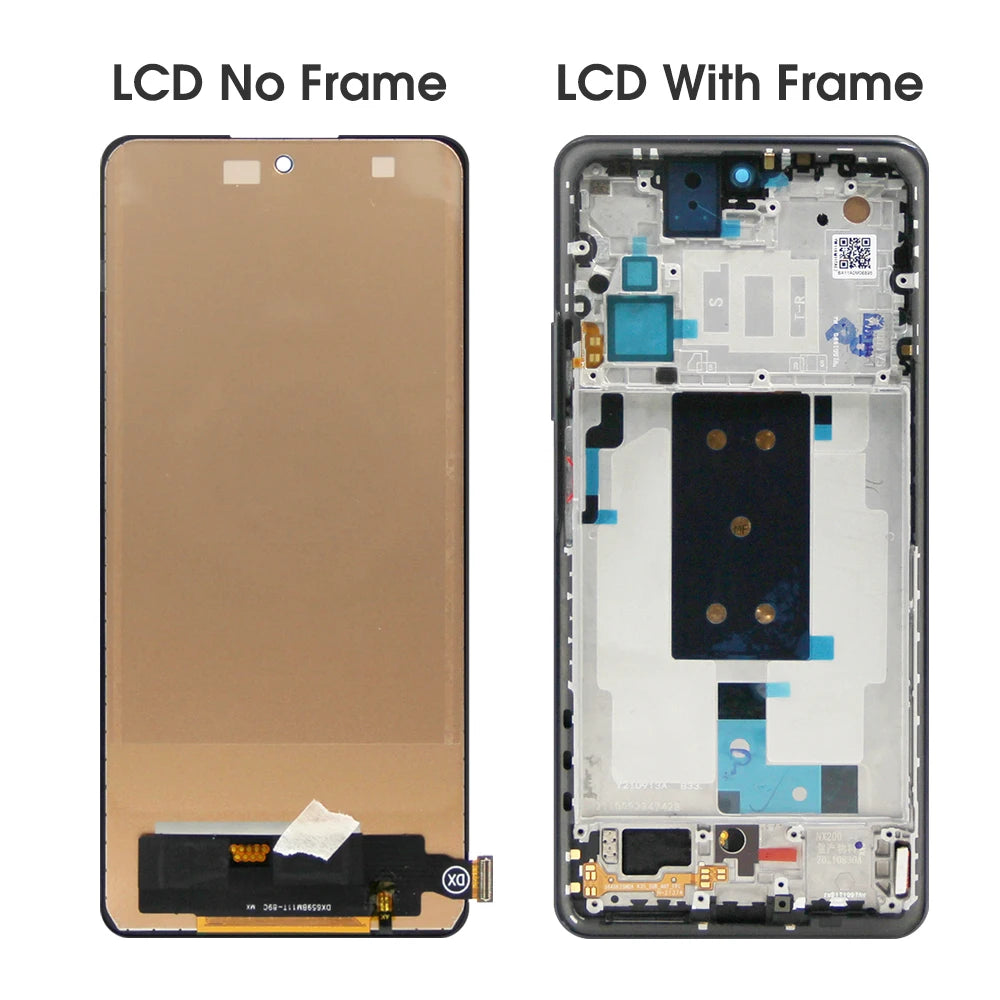 6.67" Xiaomi 11T Pro 2107113SG 2107113SI Lcd Display Digital Touch Screen With Frame Assembly for Xiaomi 11T Screen Replacement Xiaomi phone repair parts