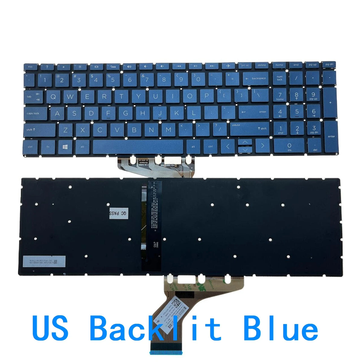 US RU Backlit Keyboard For HP Pavilion 15-DA 15-CX 15-DB 15-DX 15-DR 250 G7 /255 G7 /256 G7 15-CN 15-CS 15-CR 15-CW 17-BY 17-CA  HP laptop repair parts