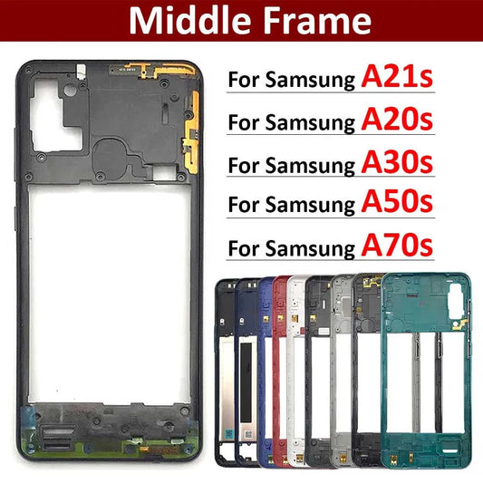 Middle Frame Holder Housing For Samsung A21s A20s A30s A50s A70s Replacement Repair Parts Samsung phone repair parts