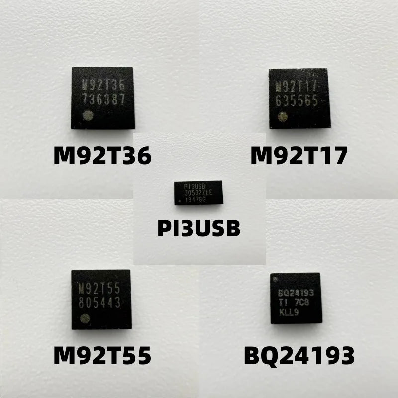 5PCS 10PCS M92T36 M92T55 M92T17 PI3USB BQ24193 IC Chip For Nintend Switch Console Motherboard Repair Wifi IC Chipset Game console repair parts