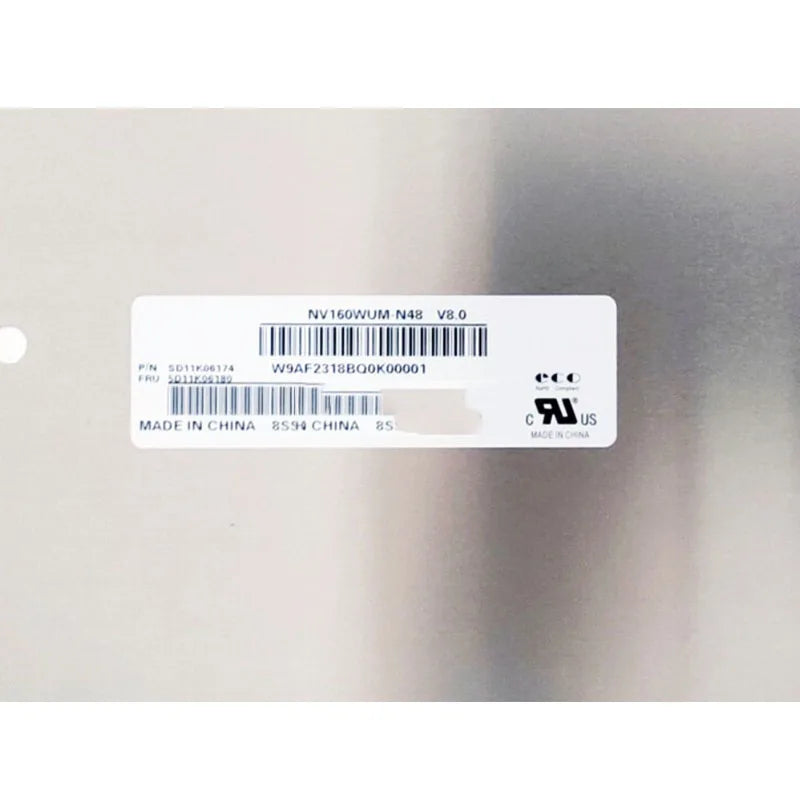 16 Inch Slim 30 Pin Laptop Screen NV160WUM-N48 V8.0 N160JCE-ELL B160UAN04.2 B160UAN03.3 1920*1200 FHD IPS