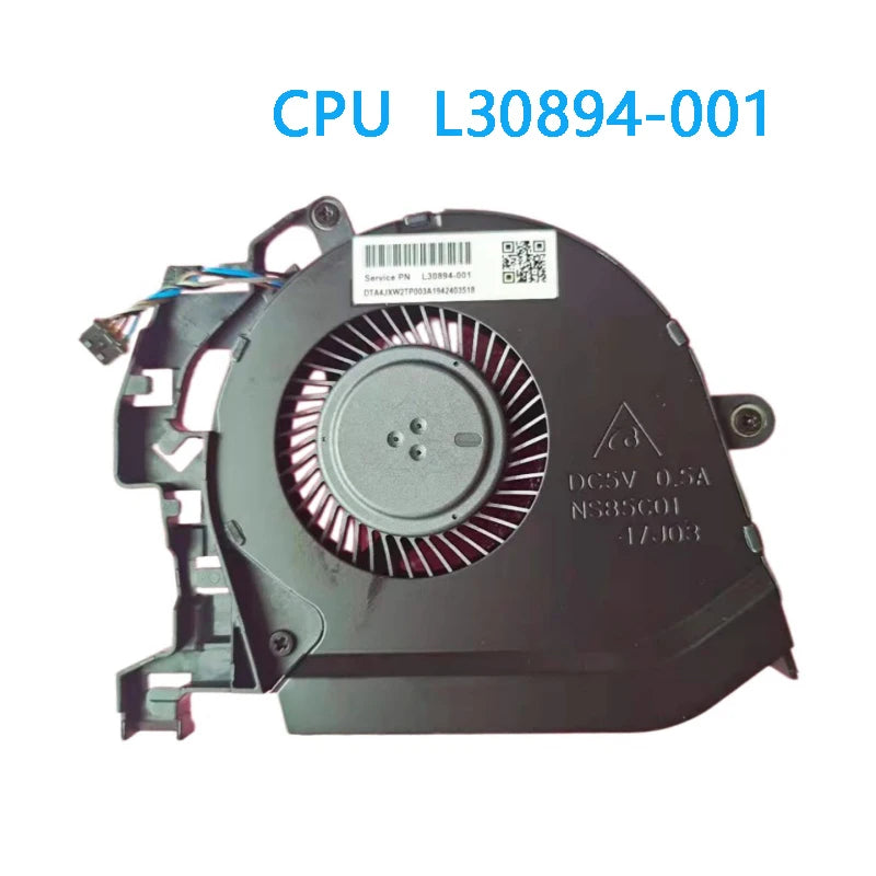 NEW ORIGINAL LAPTOP CPU GPU COOLING FAN For HP ZBook Studio 15 G5 G6 L30894-001 L30895-001 HP laptop repair parts