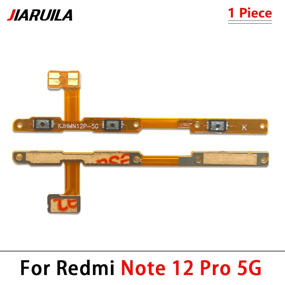 Power On Off Volume Side Button Key Flex Cable For Xiaomi Redmi Note 12 13 14 Pro Plus 4G 5G  Xiaomi  Xiao mi phone repair parts