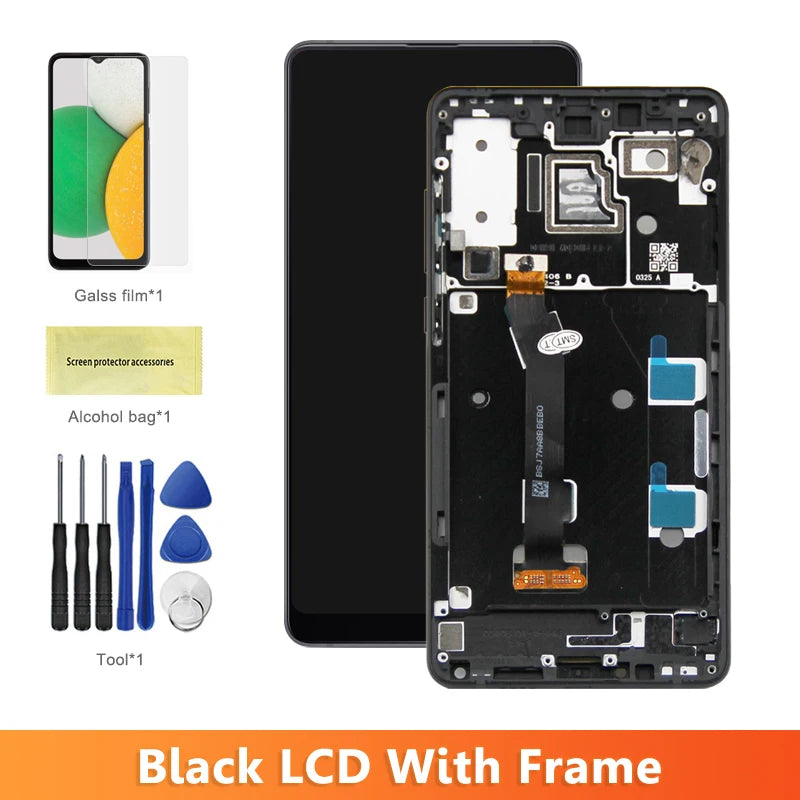 5.99" Mix 2S Display Screen Replacement, for Xiaomi Mi Mix 2S M1803D5XA Lcd Display Digital Touch Screen with Frame Replacement Xiaomi phone repair parts