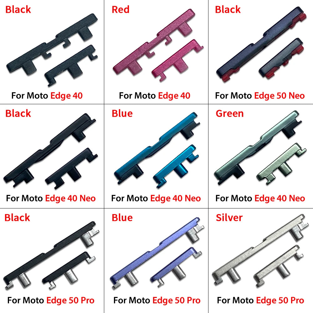 Power Volume Side Button Key External Plastic Button For Motorola Moto Edge 40 50 Neo Pro Fusion Motorola phone repair parts