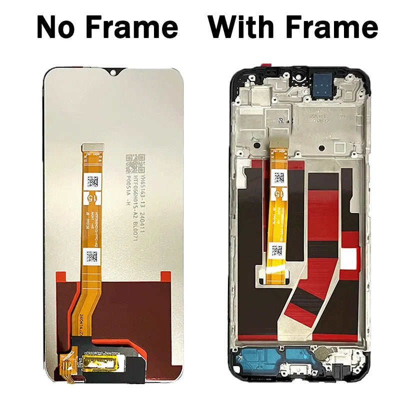 6.56"High Quality For Oppo A77 4G LCD Display Touch Screen Panel Digitizer For OPPO A77 4G CPH2385 Display With Frame Oppo phone repair parts Realme phone repair parts