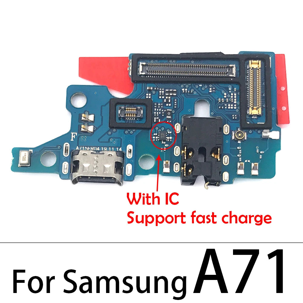10Pcs, USB Charging Board Port Dock Connector Flex Cable For Samsung A10 A20 A30 A40 A50 A70 A01 A11 A21s A31 A51 A71 Samsung phone repair parts