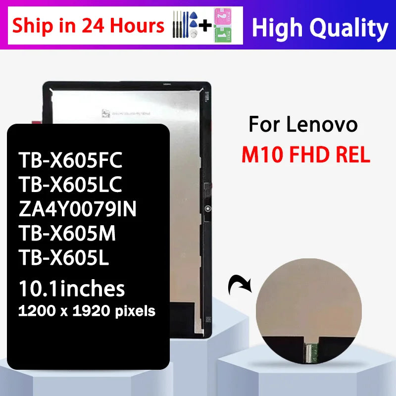 10.1“New For Lenovo Tab 5 Plus M10 TB-X605F LCD TB-X605FC (Wi-Fi) TB-X605LC (LTE) Display Touch Screen Digitizer Assembly Tablet repair parts