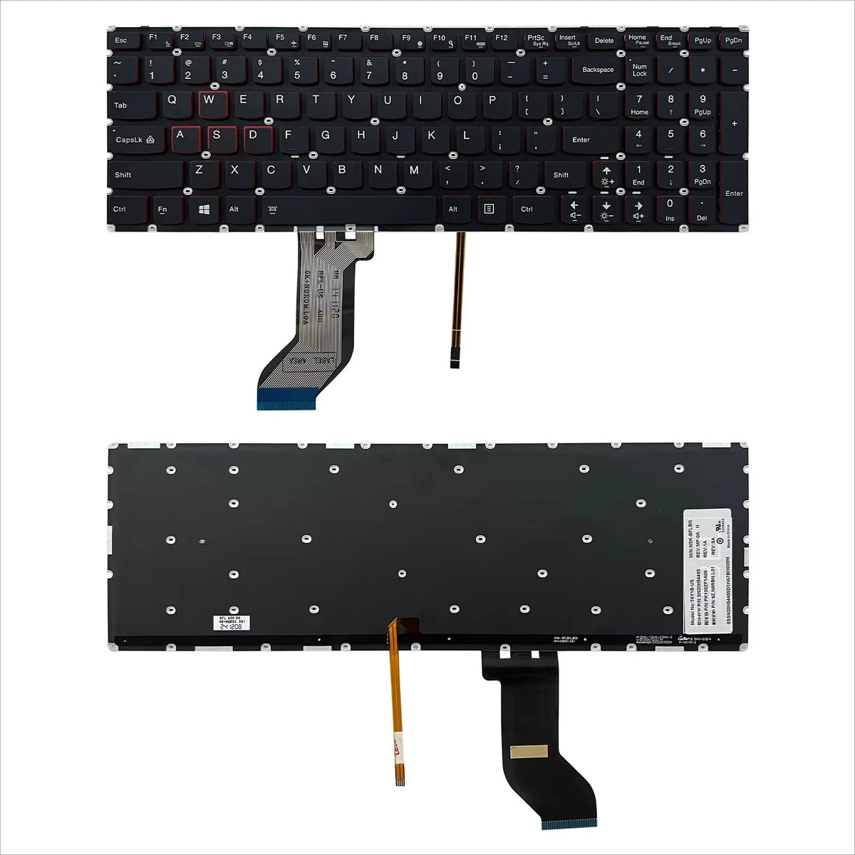 Upper case keyboard for Lenovo Legion 15ISK Y700-15-17 Y720-15IKB topcase palmrest cover SN20H54485 T6Y1B LJV160420E 5CB0N67285 Lenovo laptop repair parts