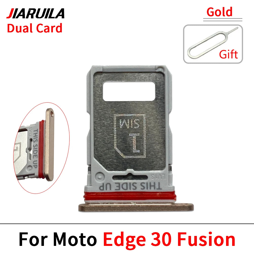 10Pcs, Micro Nano SIM Card Holder Tray Slot Holder Adapter Socket For Motorola Moto Edge 20 30 40 50 Pro Neo Fusion Lite Ultra Motorola phone repair parts