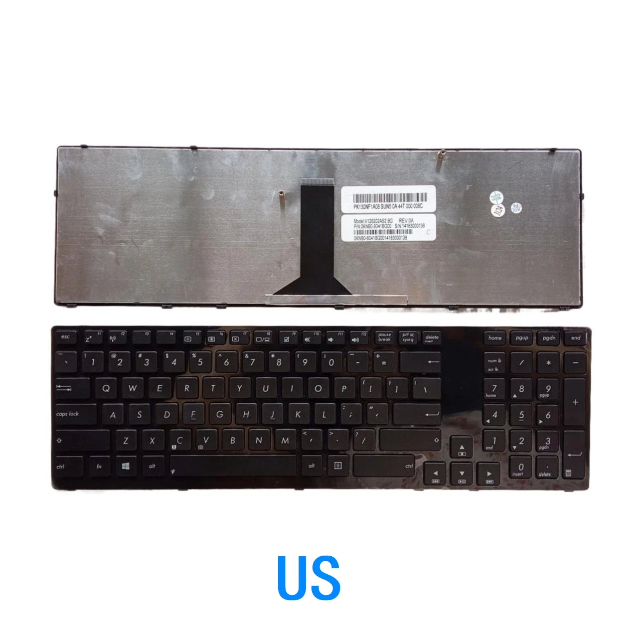 New US Spanish Latin Language  Keyboard For ASUS K93SV K93 K93SM K95VB K95VJ K95VM X93SM X93SV K95 K93SV K93S K95V X93S ASUS laptop repair parts
