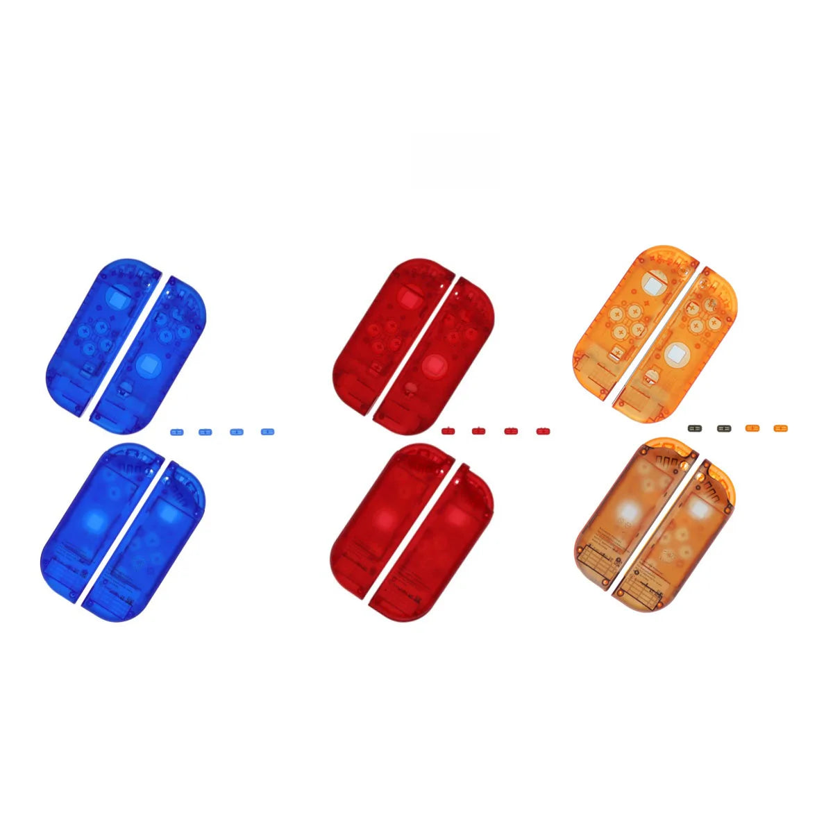 Transparent Case for Nintend Switch Joycon Crystal Clear Housing Shell for NS Switch OLED Controller Cover with SL SR Buttons  Game console repair parts