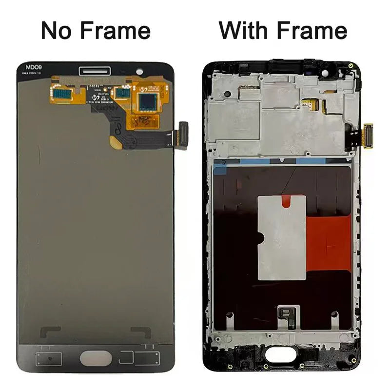 Super AMOLED 5.5" For OnePlus 3 3T LCD A3003 A3000 A3010 Display Touch Screen Digitizer Assembly Replacement  OnePlus phone repair parts