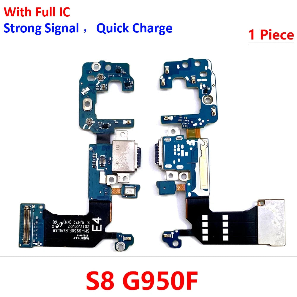 For Samsung S8 S9 Plus S10 Lite 5G G950F G955F G965F USB Charging Dock Connector Flex Cable Microphone Board Samsung phone repair parts