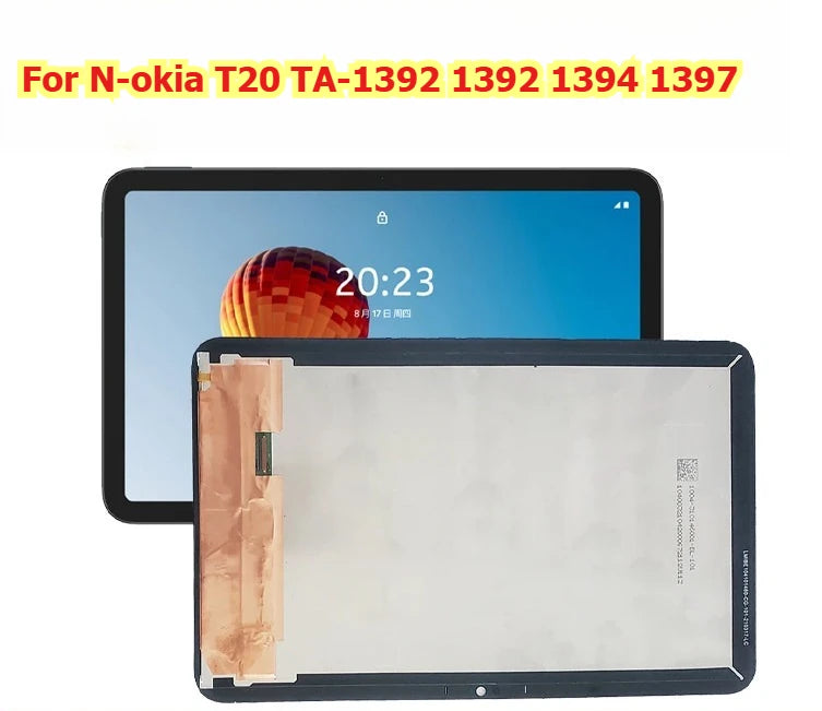 100% tested Tab lcd touch screen display panel for Nokia T20 TA-1392 1392 1394 1397 digitizer glass lcd assembly Nokia tablet repair parts