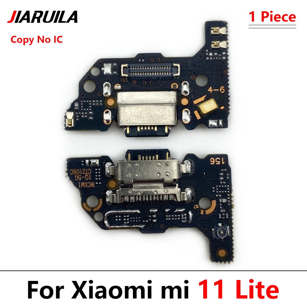 New Charger Board Flex For Xiaomi Mi 11 Mi11 Lite 4G / 5G m2101k9ag USB Port Connector Dock Charging Board Flex Cable Xiaomi  Xiao mi phone repair parts