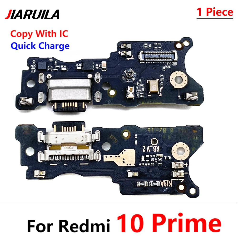 10Pcs, USB Charge Port Jack Dock Connector Charging Board Flex Cable For Xiaomi Redmi 9 9C 9A 9T 10C 10A 10 12 12C 13 13C 4G 5G Xiaomi  Xiao mi phone repair parts