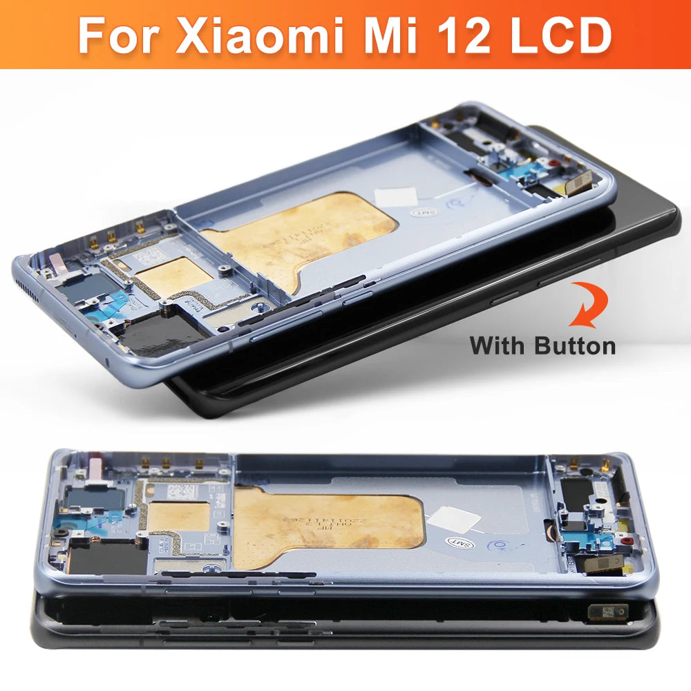 for Xiaomi Mi 12 2201123G Lcd Display Digital Touch Screen with Frame for Xiaomi Mi 12X Screen Display Replacement Parts Xiaomi phone repair parts