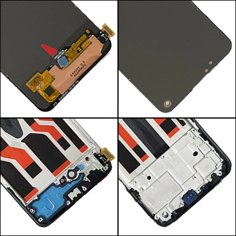 Super AMOLED For Oppo Reno7 Lite Reno 7Lite LCD CPH2343 Display Touch Screen Digitizer Assembly With Frame  Oppo phone repair parts