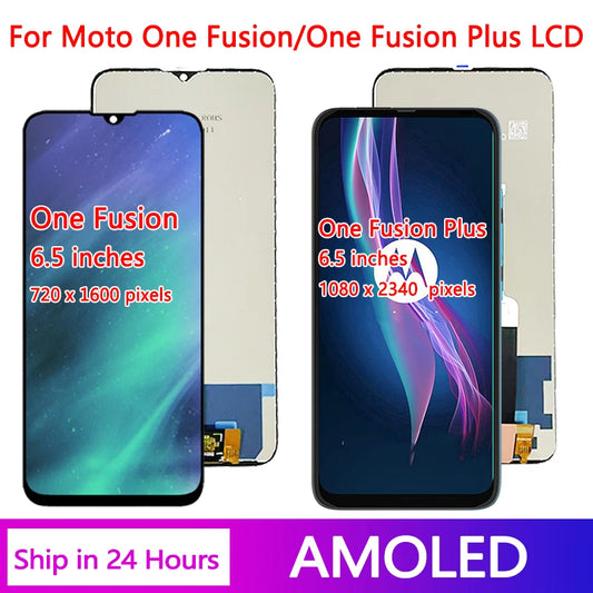 New For Motorola One Fusion XT2073-2 LCD Touch Screen Digitizer Assembly For Moto One Fusion+ OneFusion Plus PAKF0002IN Display Motorola phone repair parts