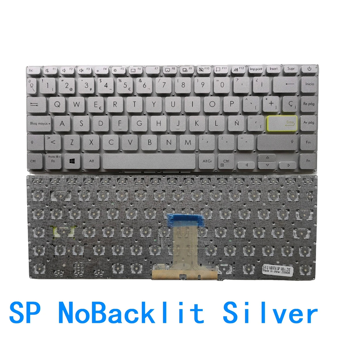 New US Russian Spanish language  Backlit Keyboard For ASUS Redolbook 14S S433 X421 S4600 V4050F E410M M4600I ASUS laptop repair parts