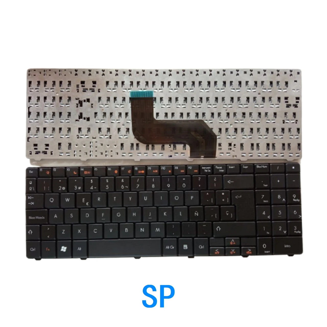 New UI Spanish Language Keyboard For Gateway NV51 NV52 NV53 NV54 NV78 NV79 NV56 NV58 NV59 Notebook PC Replacement Keyboard