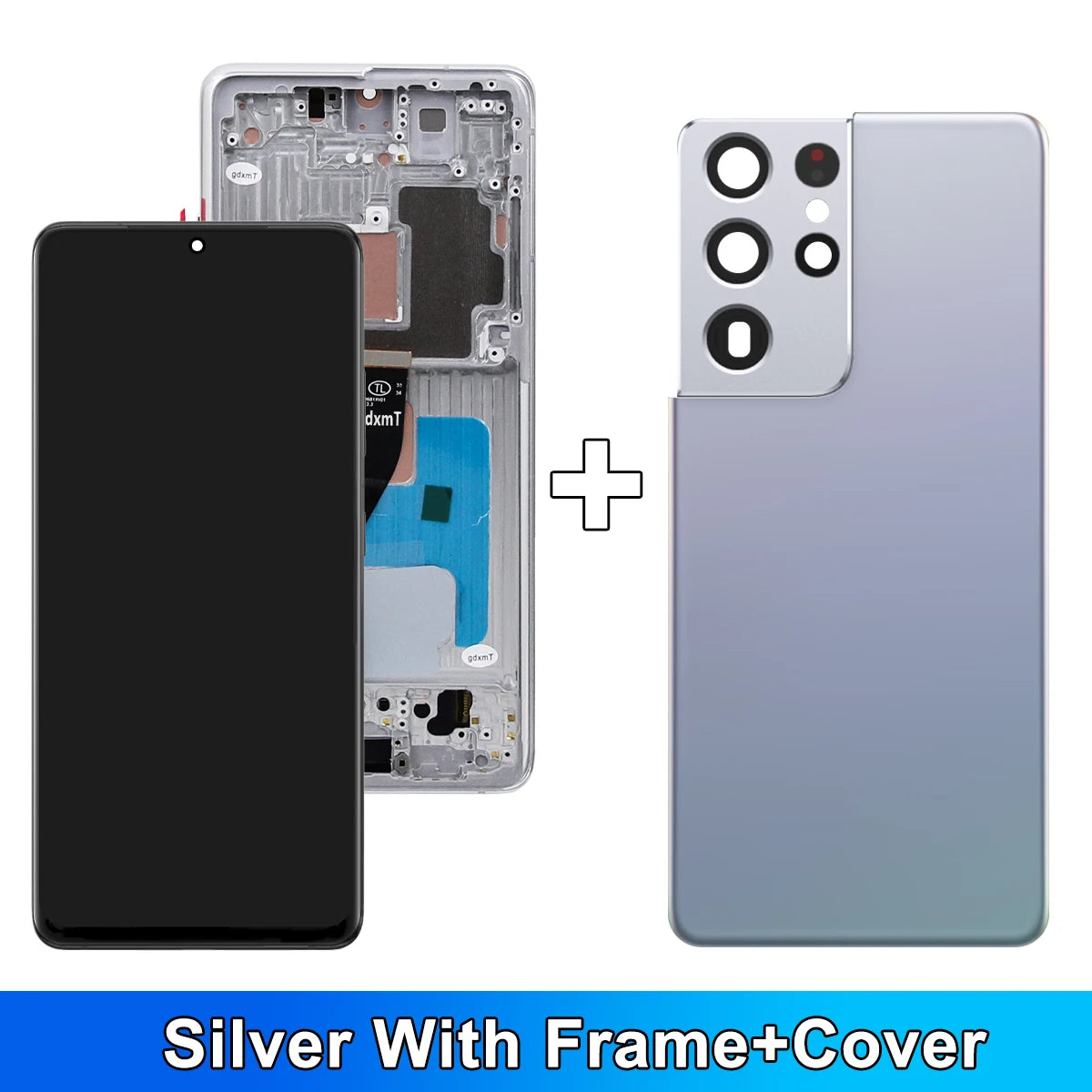 AMOLED S21 Ultra Screen Assembly for Samsung Galaxy S21 Ultra 5G G998B G998B/DS Lcd Display Touch Screen with Fingerprints Samsung phone repair parts