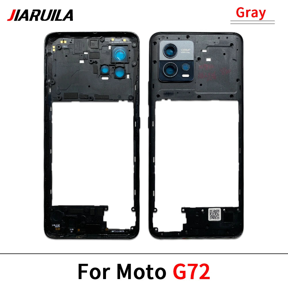 New Middle Frame Holder Housing Bezel Plate For Motorola Moto G04 G23 G34 G53 G54 G62 G72 G73 5G Replacement Repair Parts Motorola phone repair parts