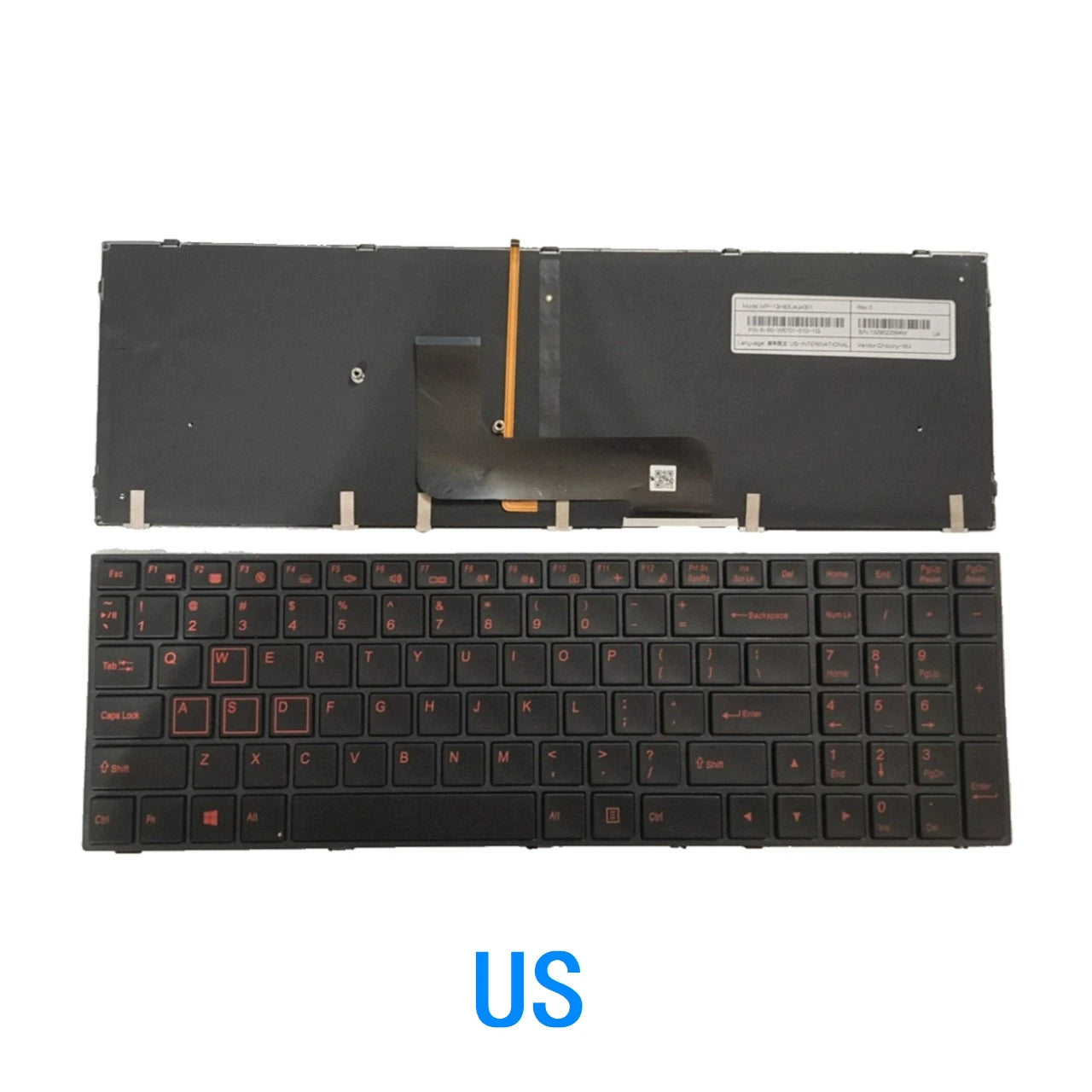 New US language  Backlit Keyboard For CLEVO P650 P651 SE P655 P671 P671SG P650HP3 P670RE3 P670RG P650RE3 P650RE6  HP laptop repair parts