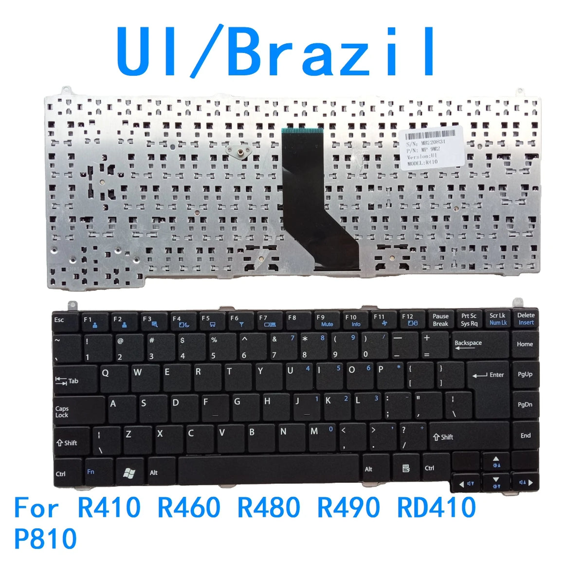 New UI Brazil Language  Keyboard For LG R410 R460 R480 R490 RD410 P810 Notebook PC Replacement Keyboard   LG laptop repair parts