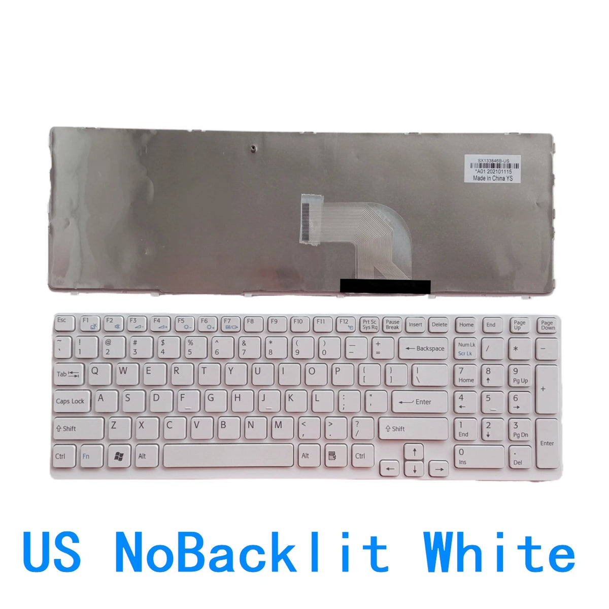 New US Spanish Language  Keyboard For Sony VAIO SVE15 SVE151 SVE1512 Notebook PC Replacement Keyboard SONY laptop repair parts