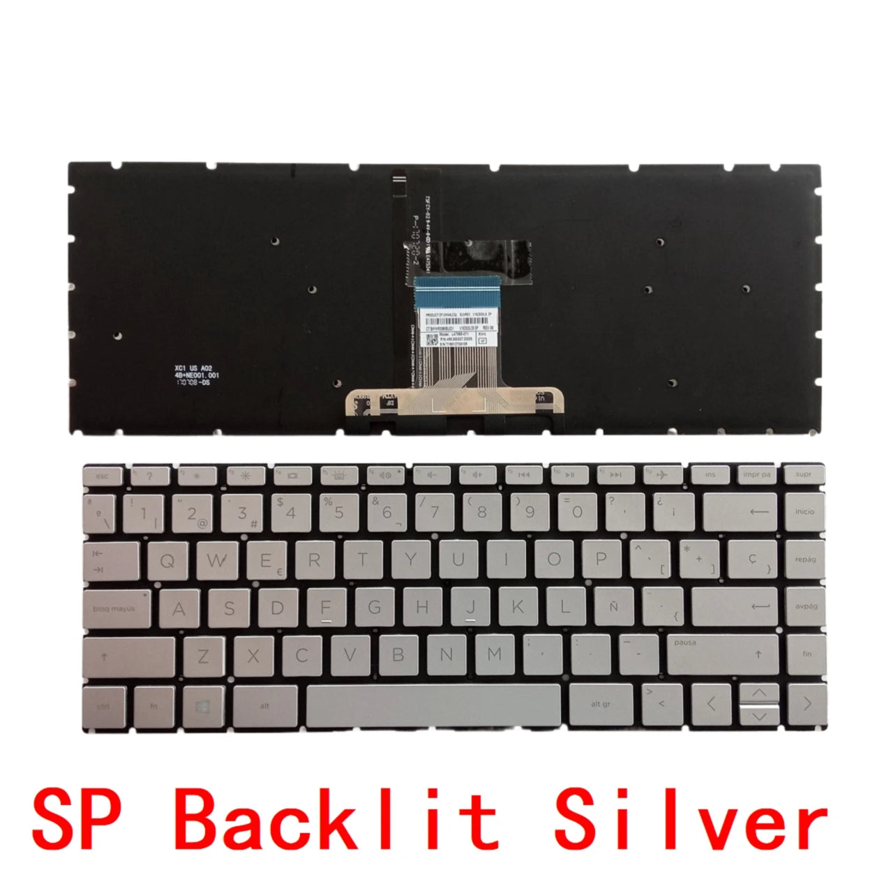 SP LA AR BR PT TW Backlit Keyboard For HP Pavilion X360 14-CD 14-CE 14-CM 14-DA 14-DK 14-CK 14-CC 14M-CD 14-DQ 14T-CD  HP laptop repair parts