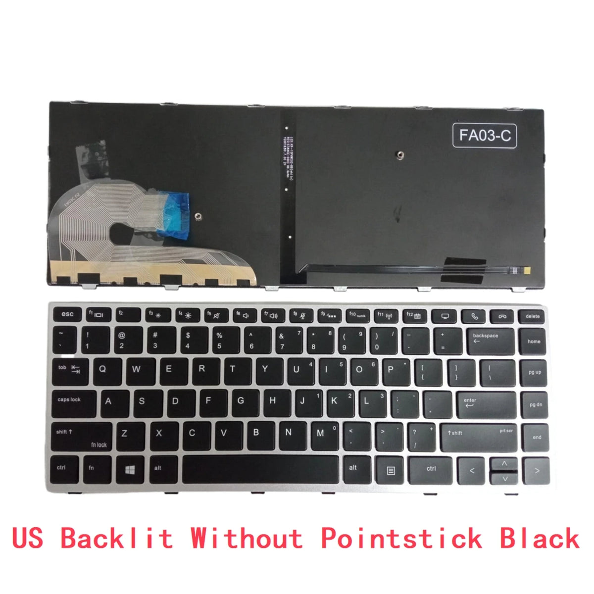 New US Russian Spanish UK Laptop Backlit Keyboard For HP EliteBook 840 G5 846 G5 745 G5 L11309-001 HPM17B3 L12375-251 L15540-251  HP laptop repair parts