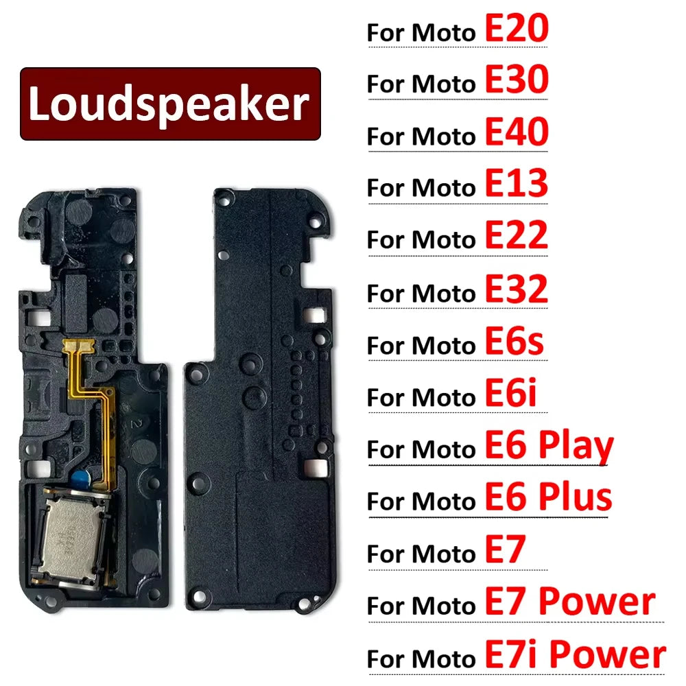Loudspeaker bottom Speaker Sound Buzzer Ringer Flex Cable For Moto E20 E22 E32 E13 E30 E40 E6 E7 Plus Play E6s E6i E7i Power Motorola phone repair parts