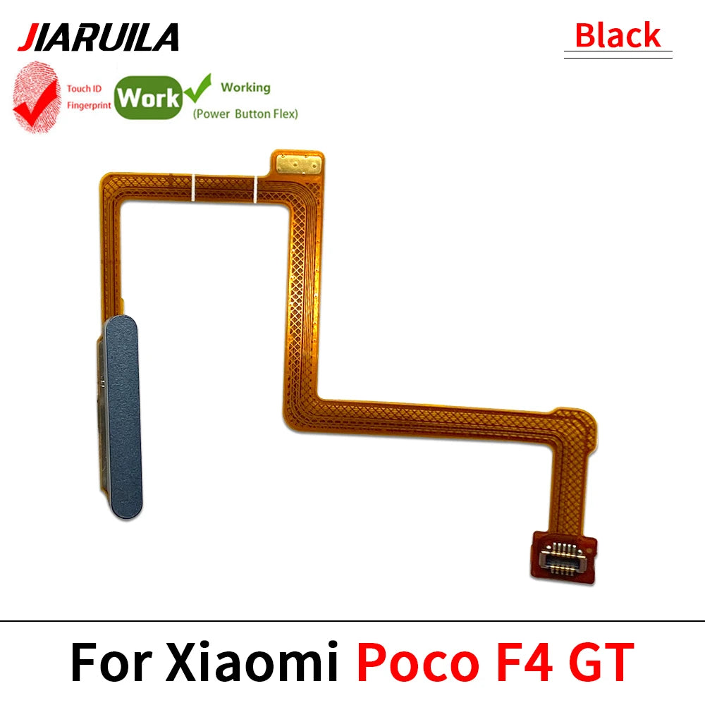 New Fingerprint Flex Cable For Xiaomi Mi Poco F3 F4 GT F5 5G Home Menu Button Key Flex Cable Replacement Parts Xiaomi  Xiao mi phone repair parts