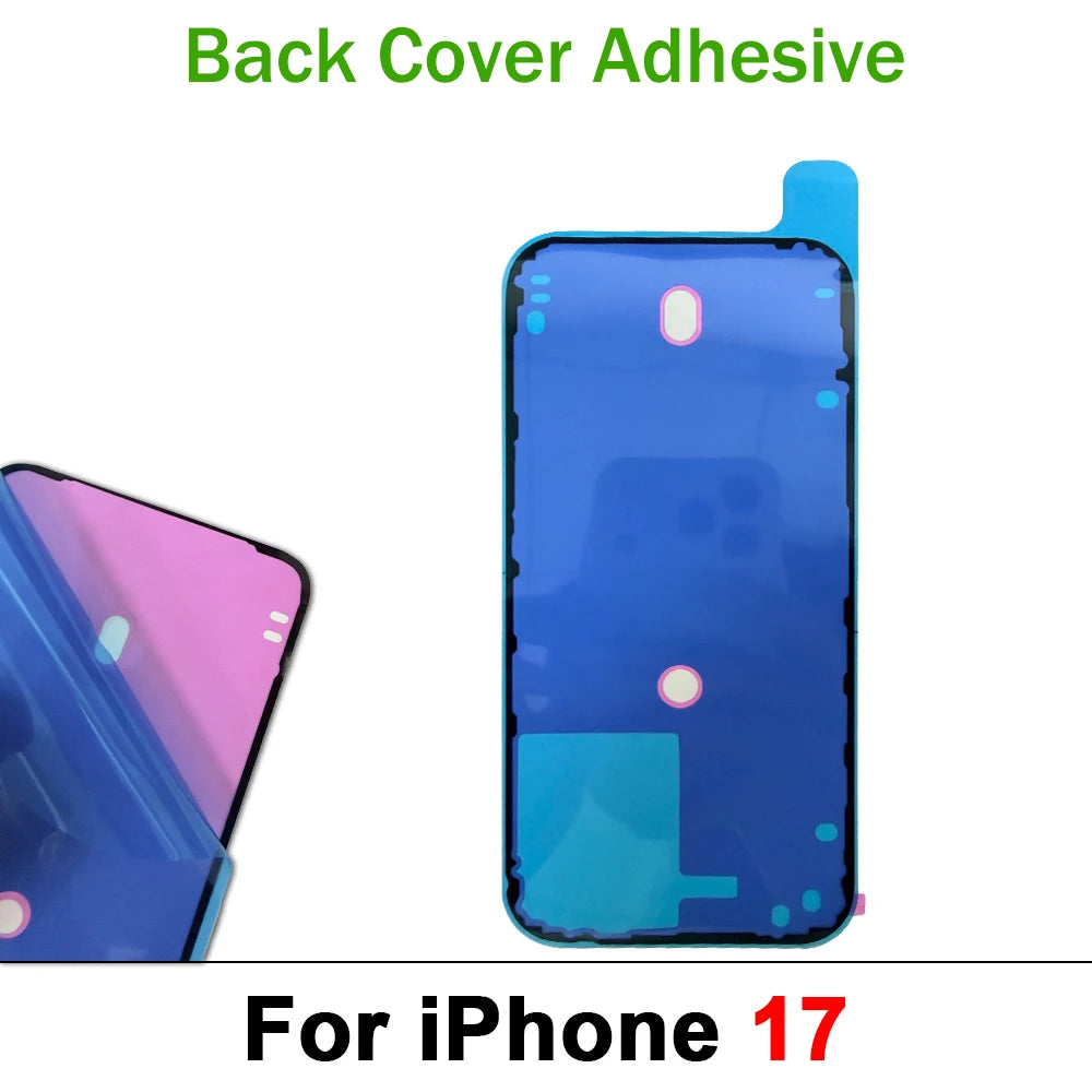 Back Cover Side Waterproof Seal Sticker For iPhone 15 16 17 Pro Max 15 Plus Air Front LCD Adhesive Seal Tape Glue Repair Sticker iPhone phone repair parts