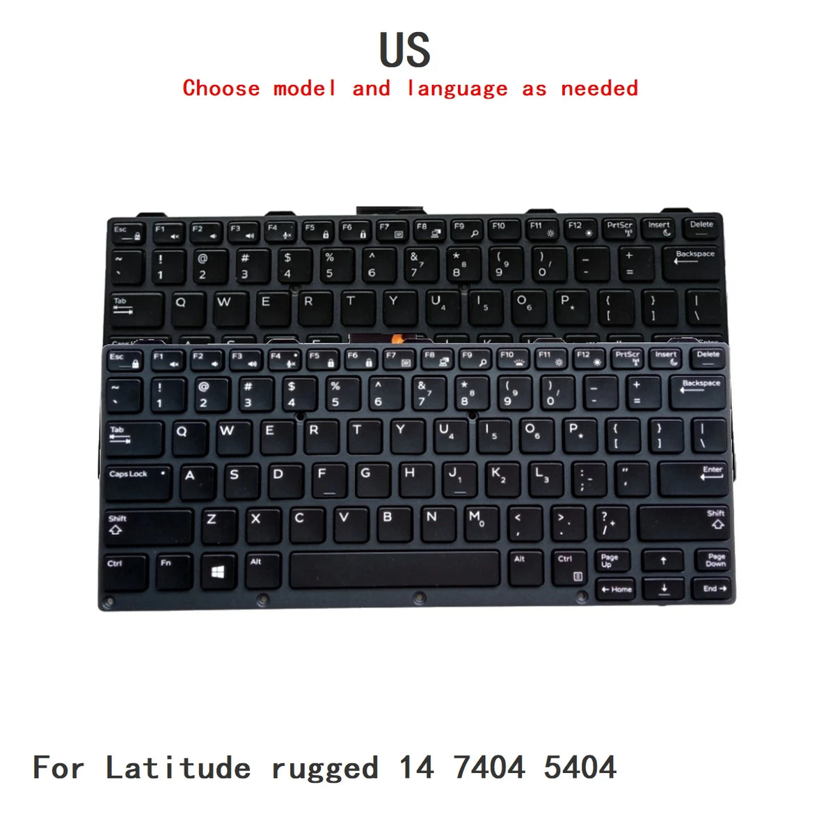 New US Language  Backlit Keyboard For Dell Latitude rugged 14 7404 5404 0KNJ-1A3US03Dell laptop repair parts
