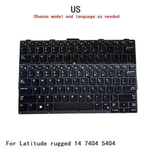 New US Language  Backlit Keyboard For Dell Latitude rugged 14 7404 5404 0KNJ-1A3US03Dell laptop repair parts