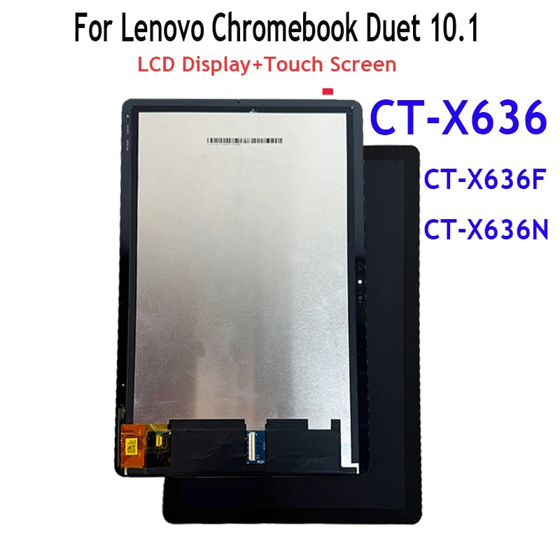 Tablet LCD For Lenovo Chromebook 10.1" Duet CT-X636N CT-X636 CT-X636F LCD Display Touch Screen Digitizer Assembly Lenovo tablet repair parts