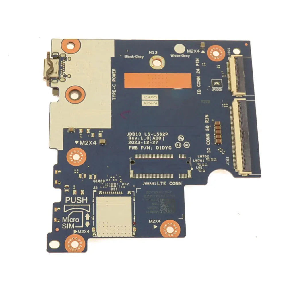 For Dell Chromebook 11 3120 2-IN-1 Laptop Type-c USB-C USB DC Power Connector Jack DC-IN Charging Switch Power Button Board Dell laptop repair parts