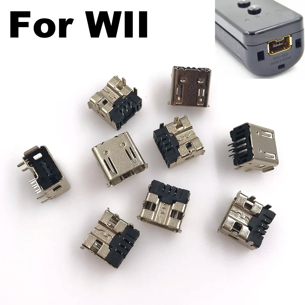 1-5PCS Replacement Jack Socket Dock Connector Port For Nintendo Wii Right/Left Socket Link Controller Game console repair parts