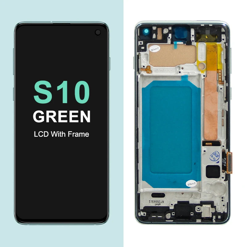 TFT with Frame For Samsung S10 Plus S10+ G975F Lcd Display Digital Touch Screen for Samsung S10 G973F Screen Replacement Parts Samsung phone repair parts