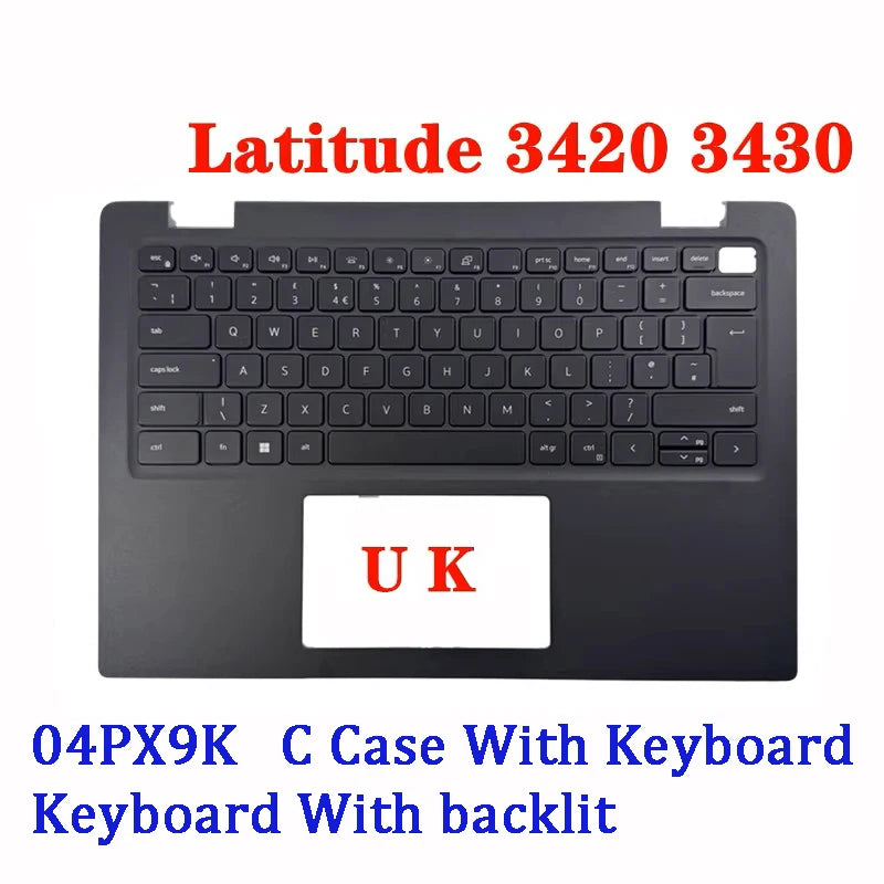 NEW ORIGINAL Laptop Top Case For Dell Latitude 3420 3430 E3420 US/UK/IT/GR/SP/BE Version 4PX9K  04PX9K Dell laptop repair parts