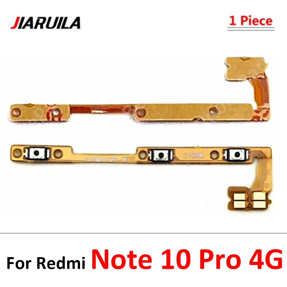 Power On Off Volume Side Button Key Flex Cable For Xiaomi Redmi Note 10 10s 11 11s 11T 11E 12 12s 13 Pro Plus 4G 5G　  Xiaomi  Xiao mi phone repair parts