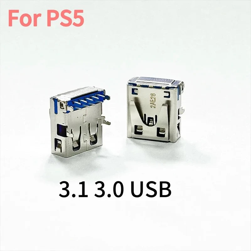 2pcs/lot Original New for Ps5 Game Console Usb Socket 3.0 Port Host Back Connector  Game console repair parts